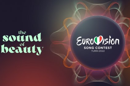 Eurovision 2022 logo Source: ©  <a href ='https://eurovision.tv/event/turin-2022' target='_blank' > eurovision.tv</a>